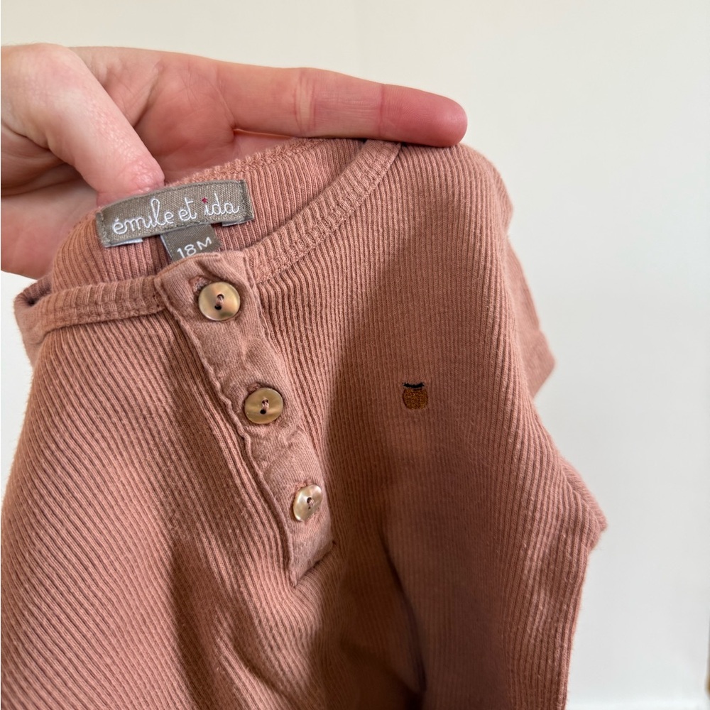 Emile et Ida peach tee - Picture 2 of 2